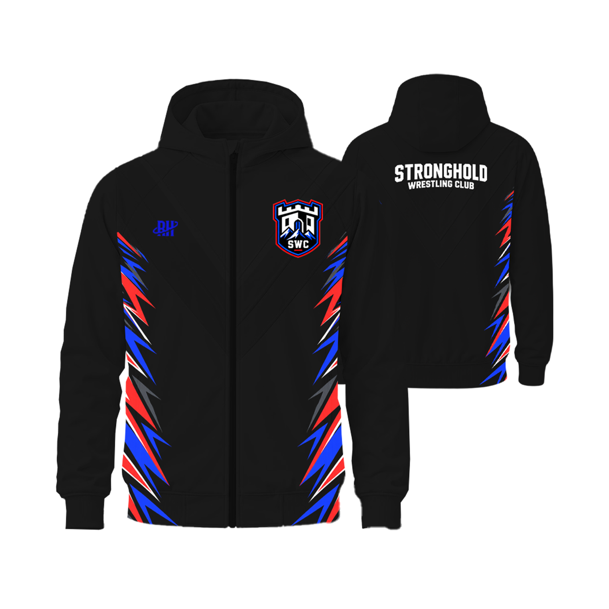 Stronghold Wrestling Hooded Deepvent Warmup Jacket