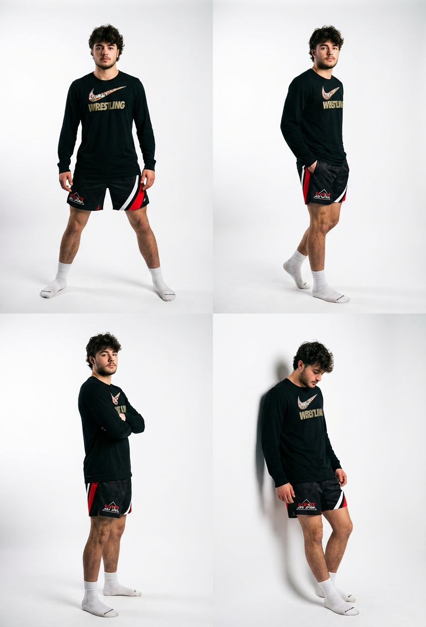 Elevate Jiu Jitsu Fight Shorts - Professional Render