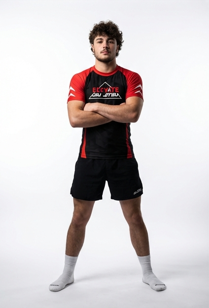 Elevate Jiu Jitsu Rashguard - Professional Render