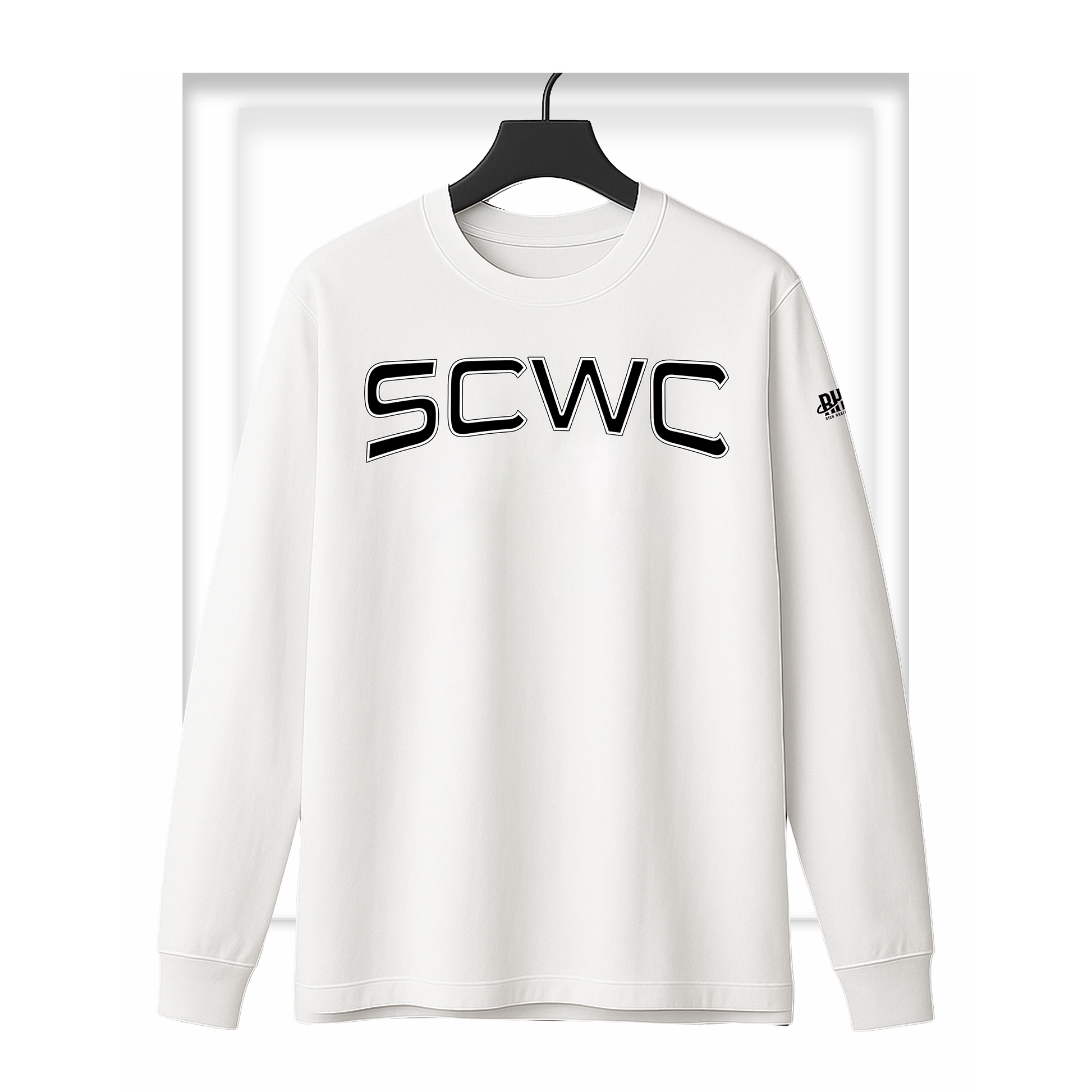 Skull and Crossbones Wrestling Club Long Sleeve Tee (Arched Logo)