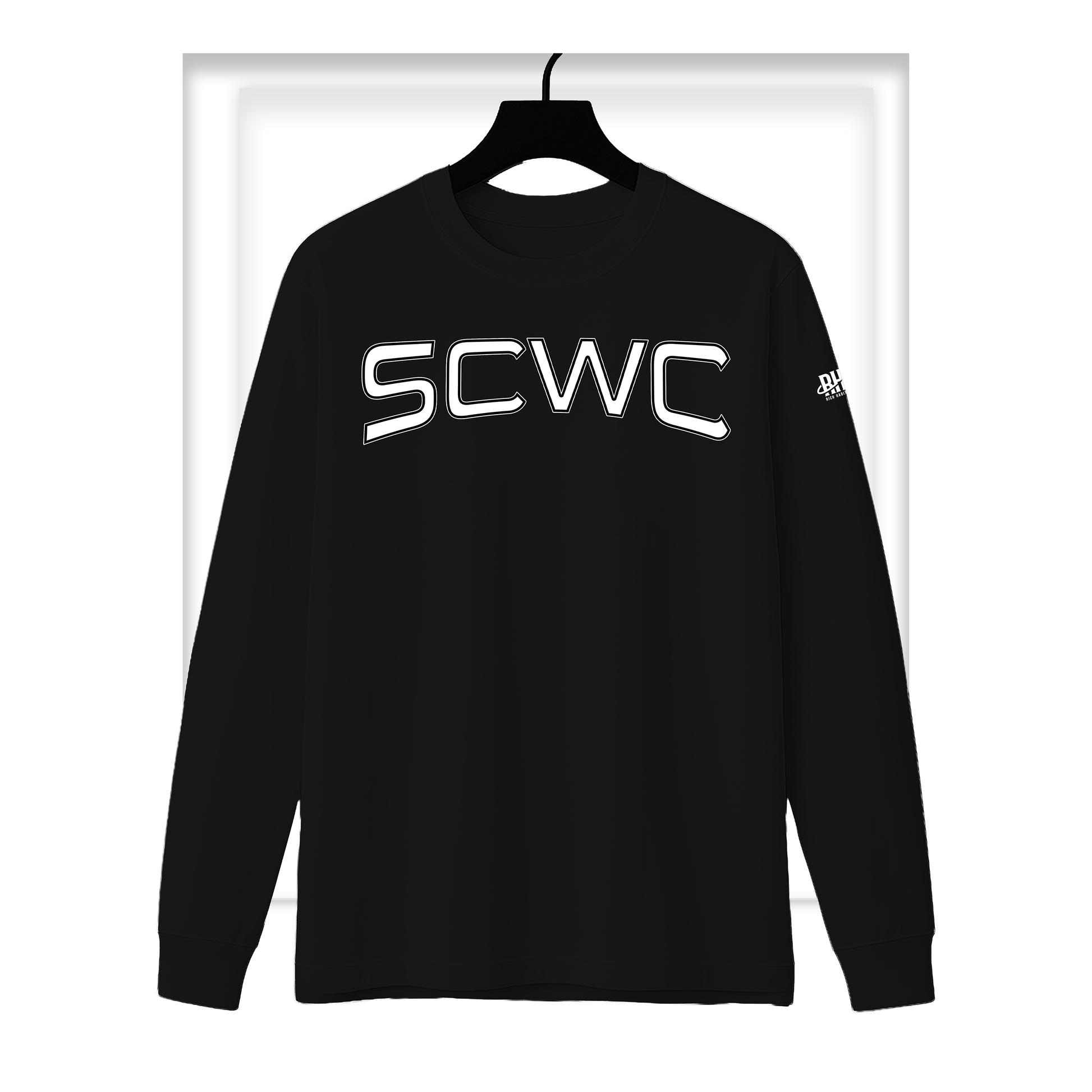 Skull and Crossbones Wrestling Club Long Sleeve Tee (Arched Logo)